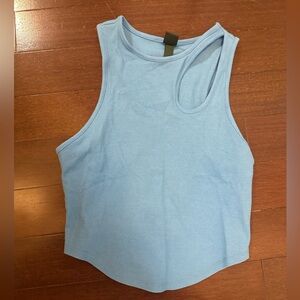 Wild Fable Sky Blue Ribbed Tank Top